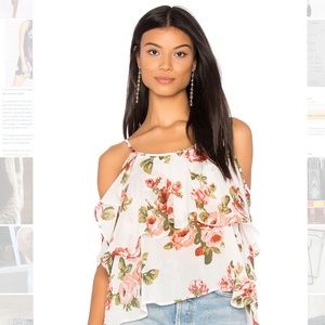 Show Me Your Mumu - Romance Ruffle Top in Rosie Posie - Small
